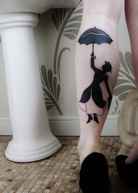 Mary-Poppins-leg-tattoo